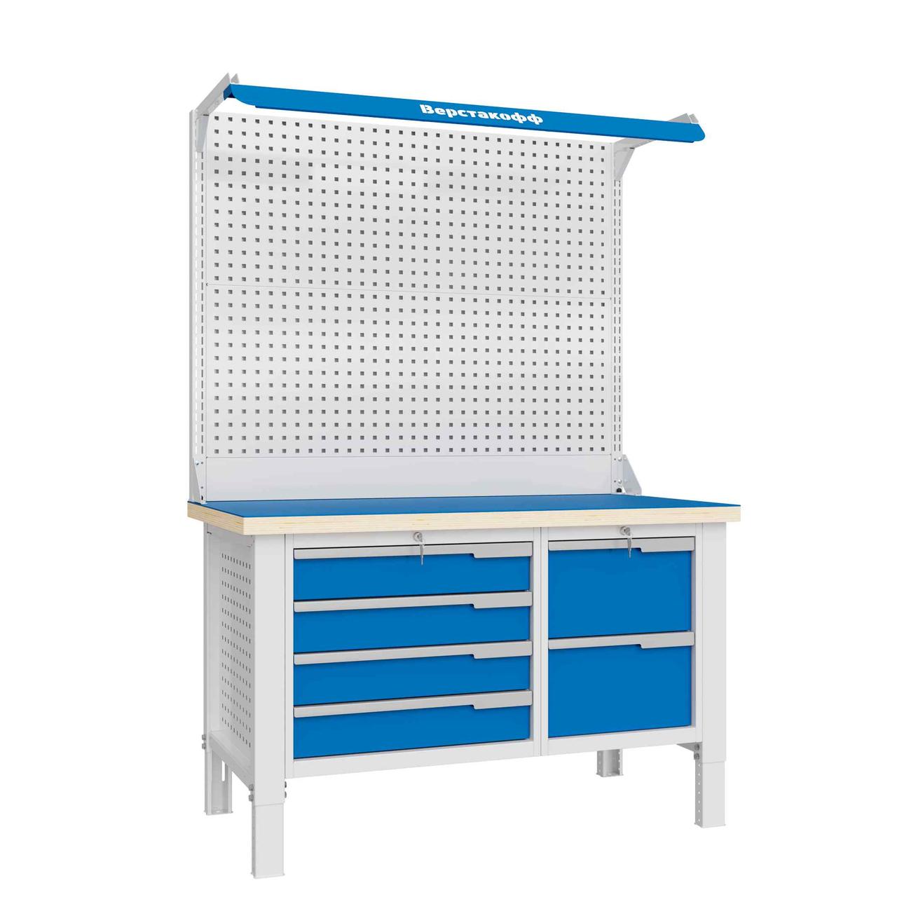 Верстак слесарный CTR 1432.S7L6.4-2F, фото 1