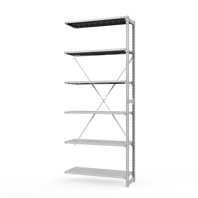 Стеллаж металлический Универсал, 3000x700x400 мм. Полки: метал. перф. 6 шт. (ТСУ 30070461), фото 1