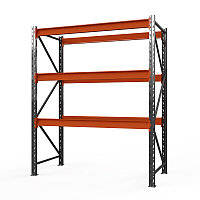 Стеллаж металлический Оптима, 2000x1530x785 мм. Ярусы: 2 шт. метал.