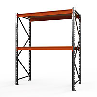 Стеллаж металлический Оптима, 2000x1530x785 мм. Ярусы: 2 шт. фанера