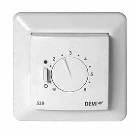 Терморегулятор для теплого пола DEVIreg™ 528 (Jussi) с датчиком пола, 10А