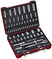 1/4",1/2" Набор торцевых головок и торцевых головок со вставкой, метрический, 72 предмета