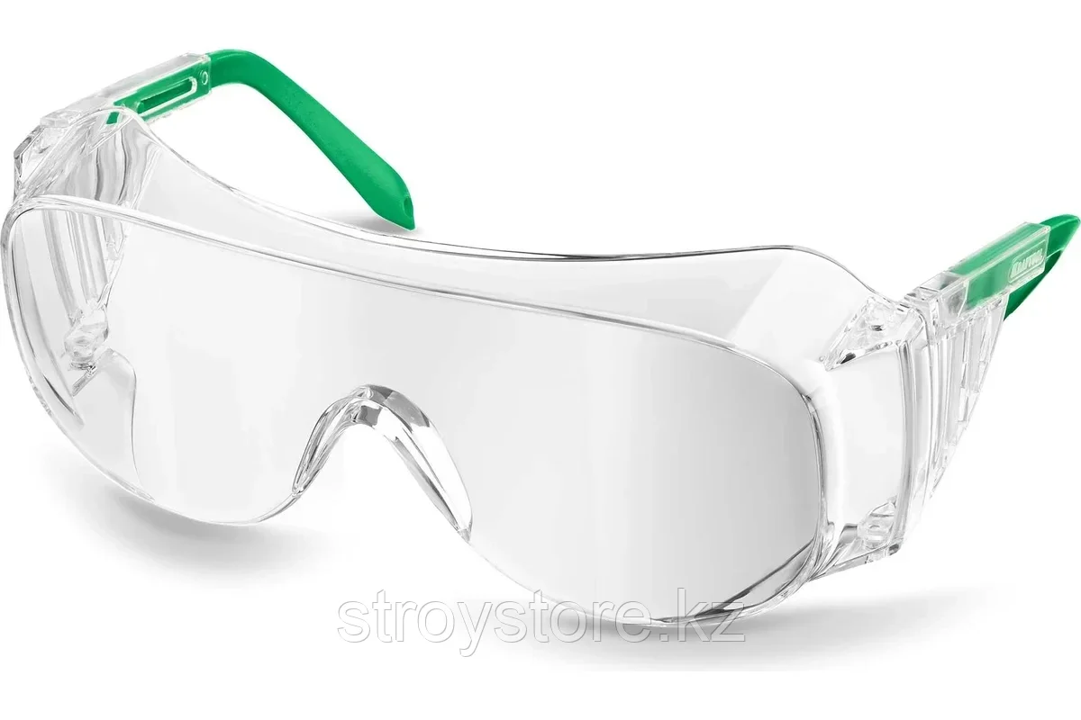 Очки защитные, прозрачные, линза увеличенного размера устойчивая к царапинам и запотеванию, KRAFTOOL ULTRA