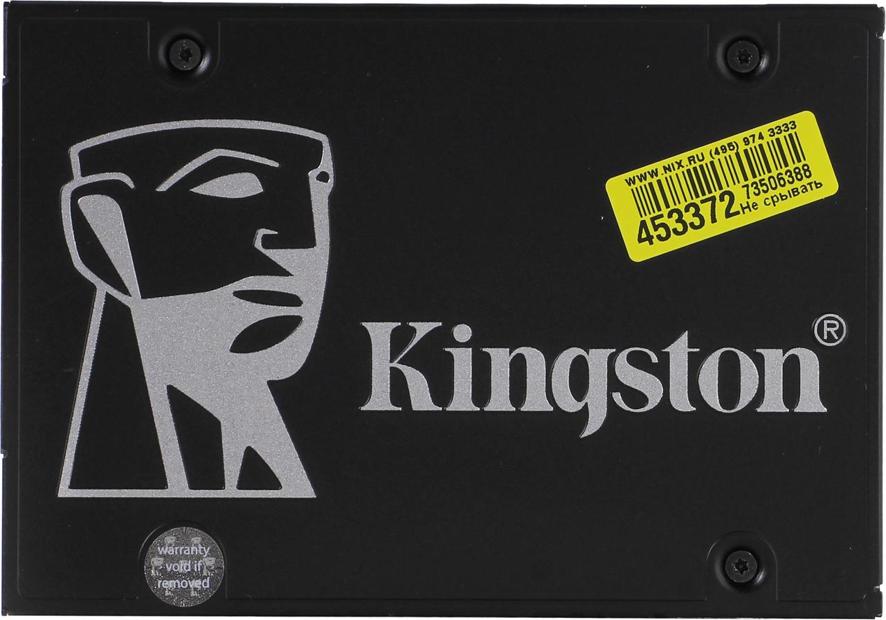 Kingston SSD-накопитель Kingston KC600 512Gb, 2.5", 7mm, SATA-III 6Gb/s, 3D TLC, SKC600/512G
