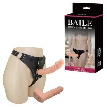 Страпон женский со сменной насадкой Baile Jessica strapon BW-022025