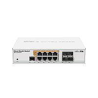 Коммутатор, MikroTik, CRS112-8P-4S-IN, Cloud Router Switch, 8 портов 10/100/1000M, Ether1-Ether8 PoE 802.3af/a