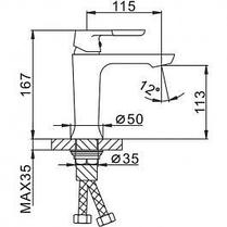 Смеситель Frap для раковины F1041 белый/хром, фото 3