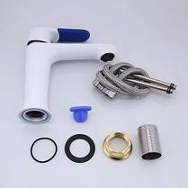 Смеситель Frap для раковины F1041 белый/хром, фото 6