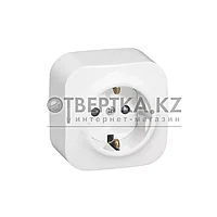 Розетка с зк Legrand Forix 16A 250В IP20 накладная белый 782411