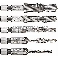 Набор самонарезающих сверл по металлу DeWalt IMPACT DT50060