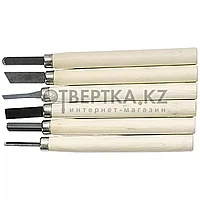 Набор резцов по дереву, 6 шт. SPARTA 246065
