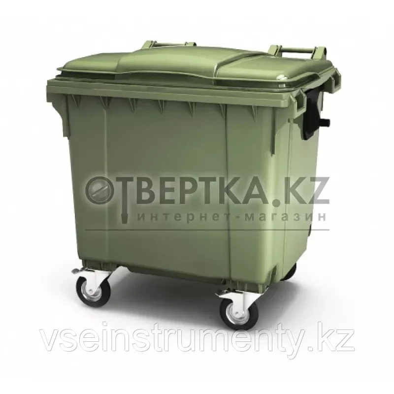 Контейнер с пластиковой крышкой  Intellpack 1100 л, фото 1