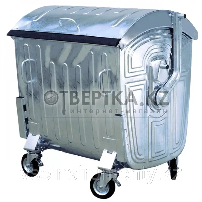 Евроконтейнер с круглой крышкой Intellpack 1100 л, фото 1