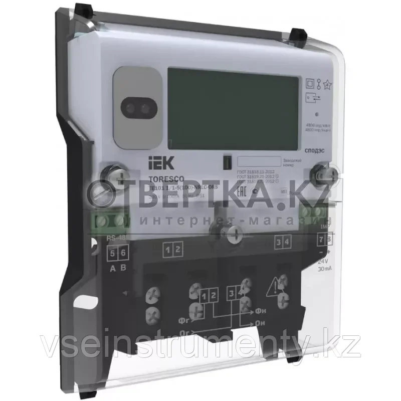 Счетчик IEK ЭЭ TE101 1/1-5-100-NRLC-ORS TR-TE101-100-1-RS, фото 1