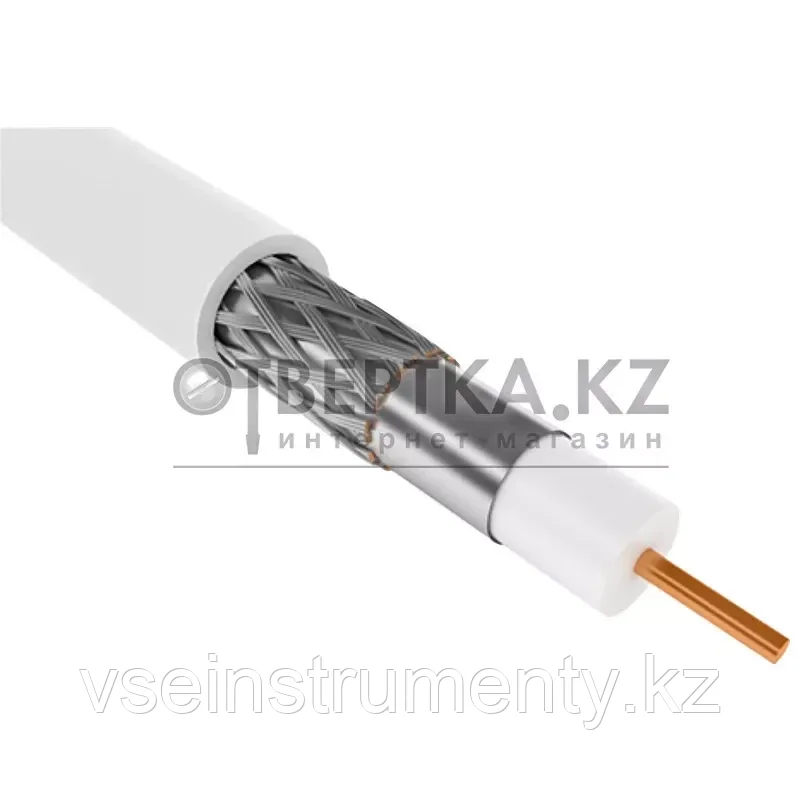 Кабель коаксиальный GENERICA RG6 75Ом FPE PVC 300м CC3-R6F1-111-300-G, фото 1