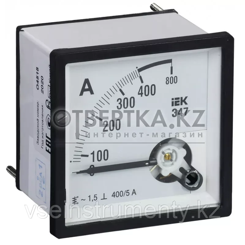 Амперметр IEK Э47 400/5А кл. точн. 1,5 IPA20-6-0400-E, фото 1