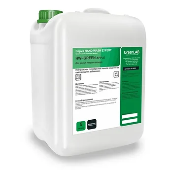 Средство для мытья посуды вручную, HW-IGREEN Apple, 5л.