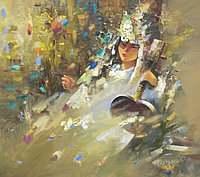 Картина Звук кобыза 80*70 см