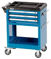 Тележка инструментальная профессиональная 3 полоки+открытый отсек NORDBERG T4N