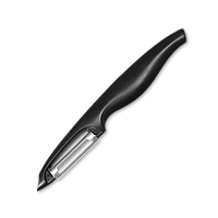 Овощечистка с зазубренным лезвием, черный