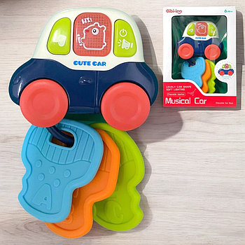 6000 Машина + ключ прорезыватель musical car 17*12см