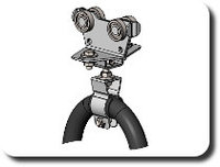 Кабельная тележка СВ-10 (промежуточная) С профиля (под круглый кабель)