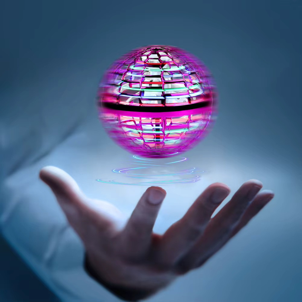 LH1818R Fly spining ball НЛО летающий,USB зарядка, фото 1