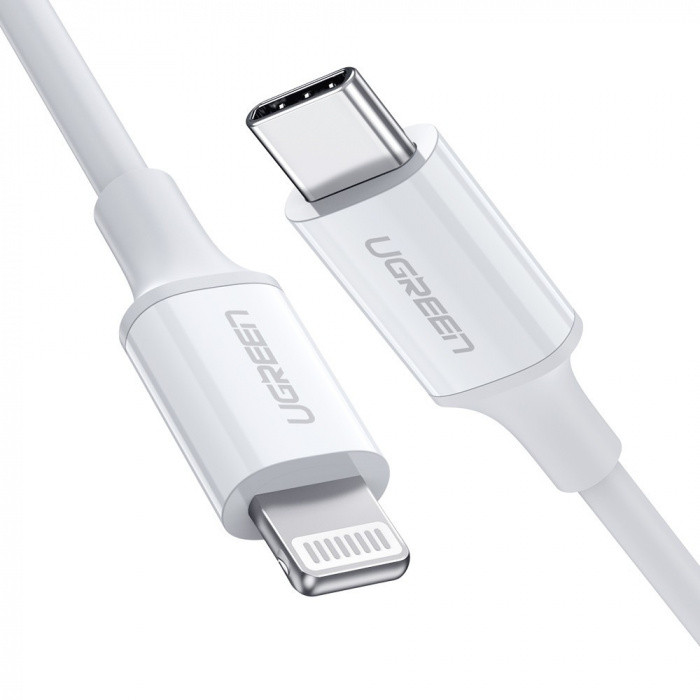 ugreen Кабель Ugreen US171 Lightning To Type-C 2.0 Male Cable White 2M, 60749