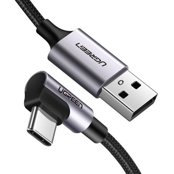 ugreen Кабель UGREEN US284 Angled USB AM to USB Type C Cable Angled 1m