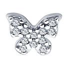 Серьга из серебра с фианитами SOKOLOV 94170405 серебро с родием коллекц. SKLV, фото 2