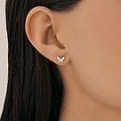 Серьга из серебра с фианитами SOKOLOV 94170405 серебро с родием коллекц. SKLV, фото 4