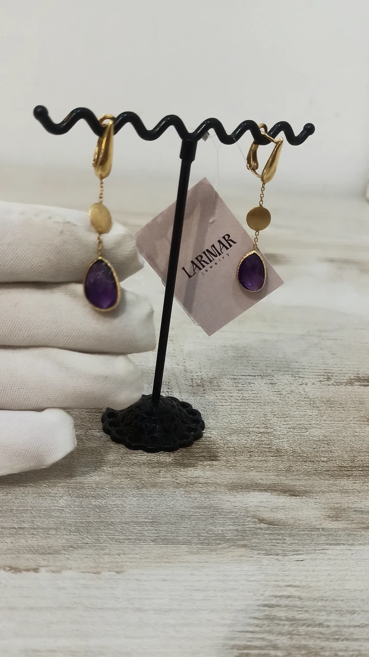 Серьги с аметистом Roberto Bravo ( пр. Абая 141 ), фото 1