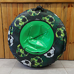 Тюбинг "Cool Print - Soccer Ball" 80 см. Плюшка. Ватрушка. Надувные санки. Сани. Цвет - multicolor.