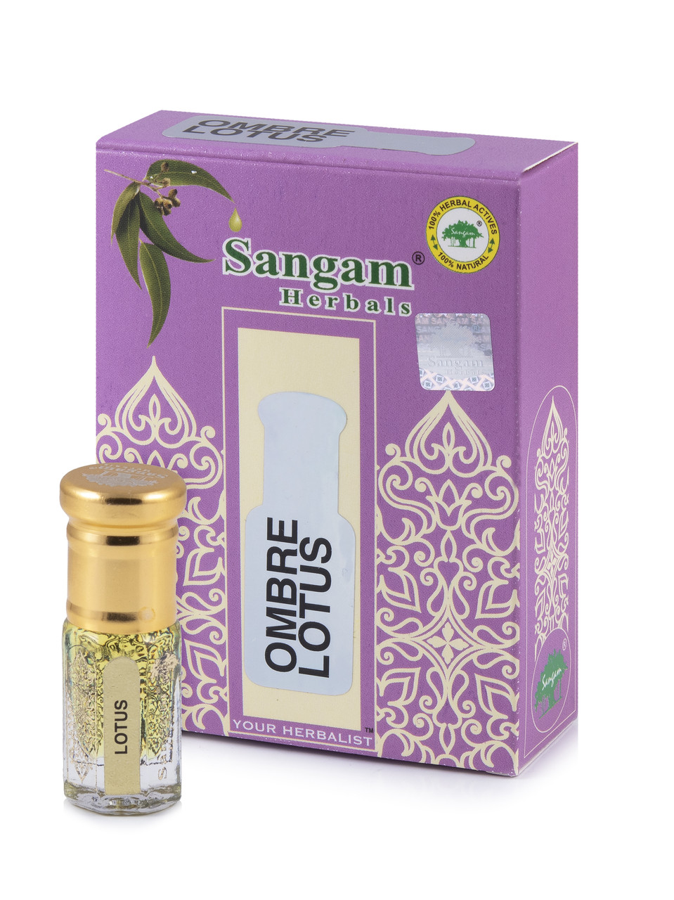 Духи масленые OMBRE LOTUS (Омбре Лотос) 3 мл, Sangam Herbals
