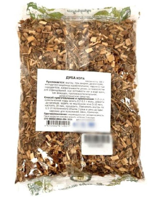 Дуб, кора, 100гр, фото 1