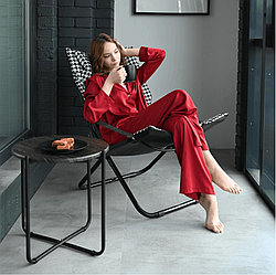 Стол кофейный Ника Haushalt HHST3, дуб шале/черный