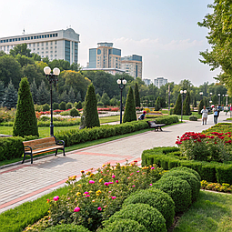 Благоустройство территории в Алматы