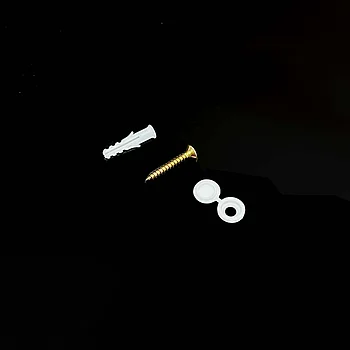 Дюбель + саморез + декор. колп. белый 4х30 (в упаковке 4шт)