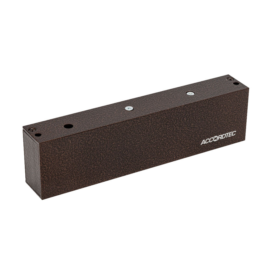 Электромагнитный замок AccordTec ML-395 KB,с уголком, коричневый