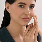 Серьги из серебра с кристальной тканью Diamant 94-120-02351-1  вставка   коллекц. SOKOLOV эксклюзивно для, фото 4