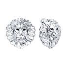 Серьги из серебра с фианитами 94027138 вставка, фото 2