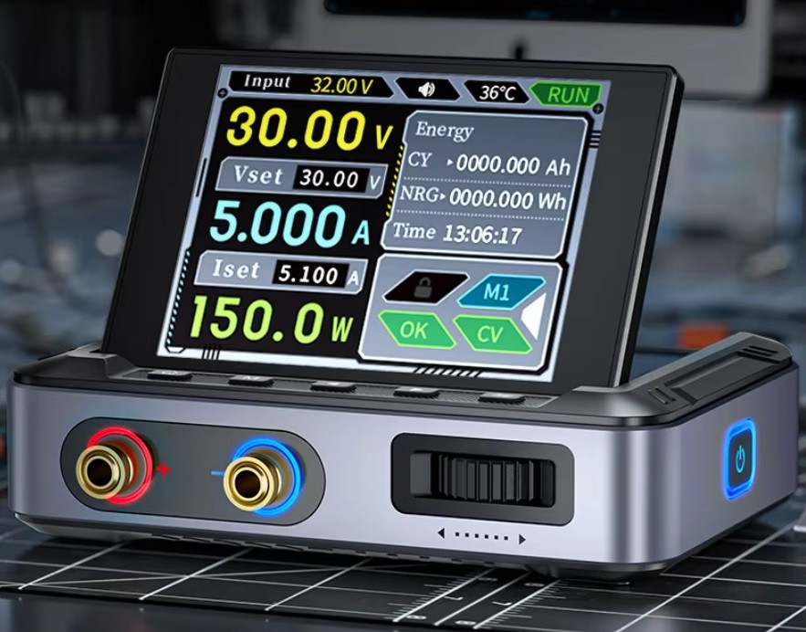 Регулируемый блок питания FNIRSI DPS-150 (0-32V) с подключением к внешнему источнику