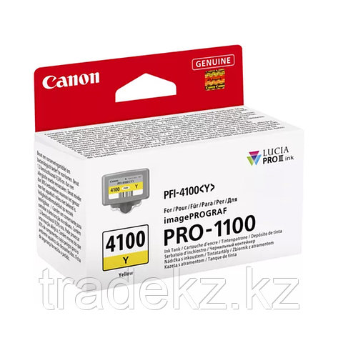 Чернильный картридж Canon PFI-4100 Yellow, фото 2