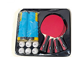 Набор для  настольного тенниса  4 ракетка, сетка и 6 шарик с чехлом