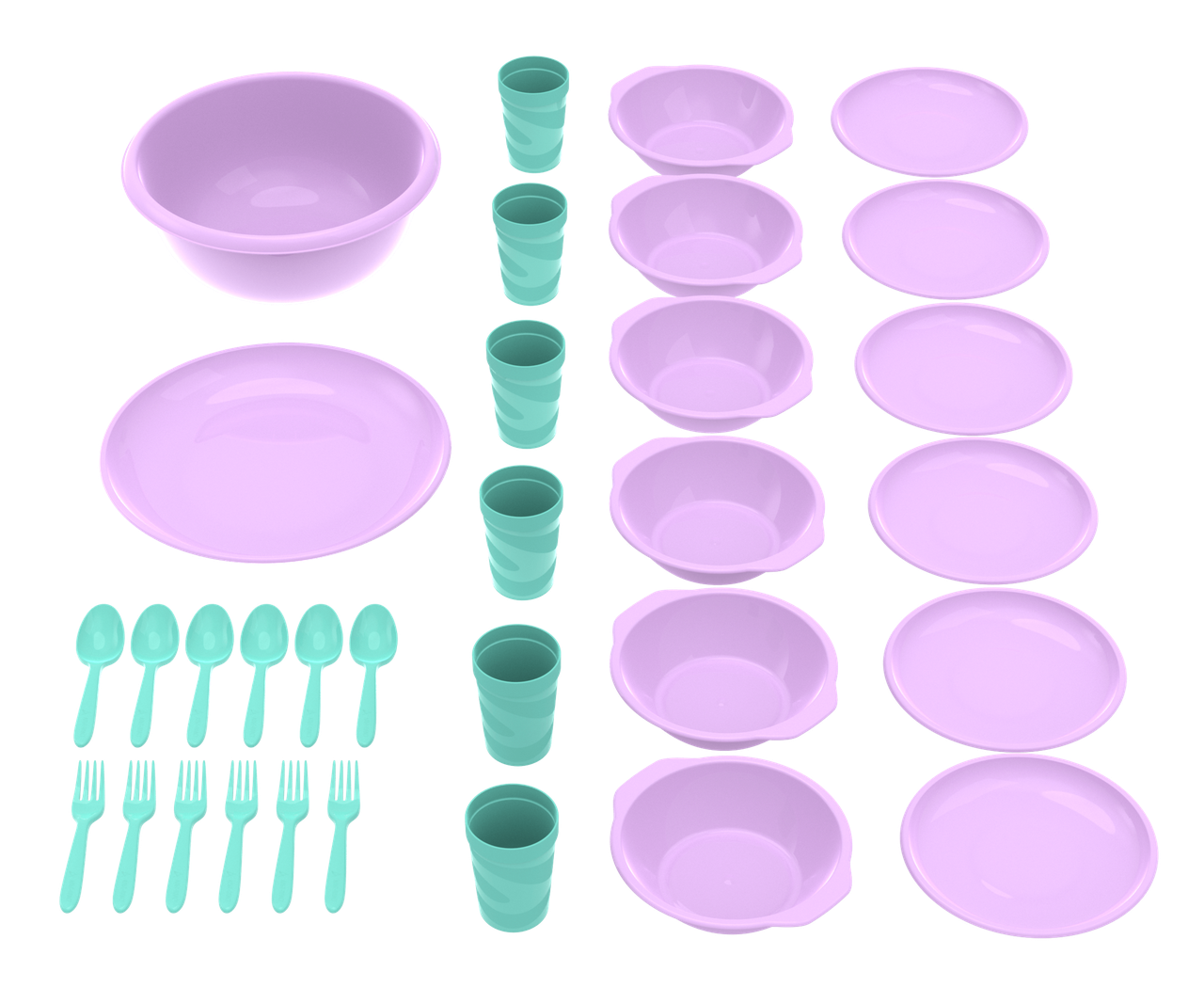 Набор для пикника №9 «Вечеринка» (6 пер., 32 пр.) Альтпласт, фото 1
