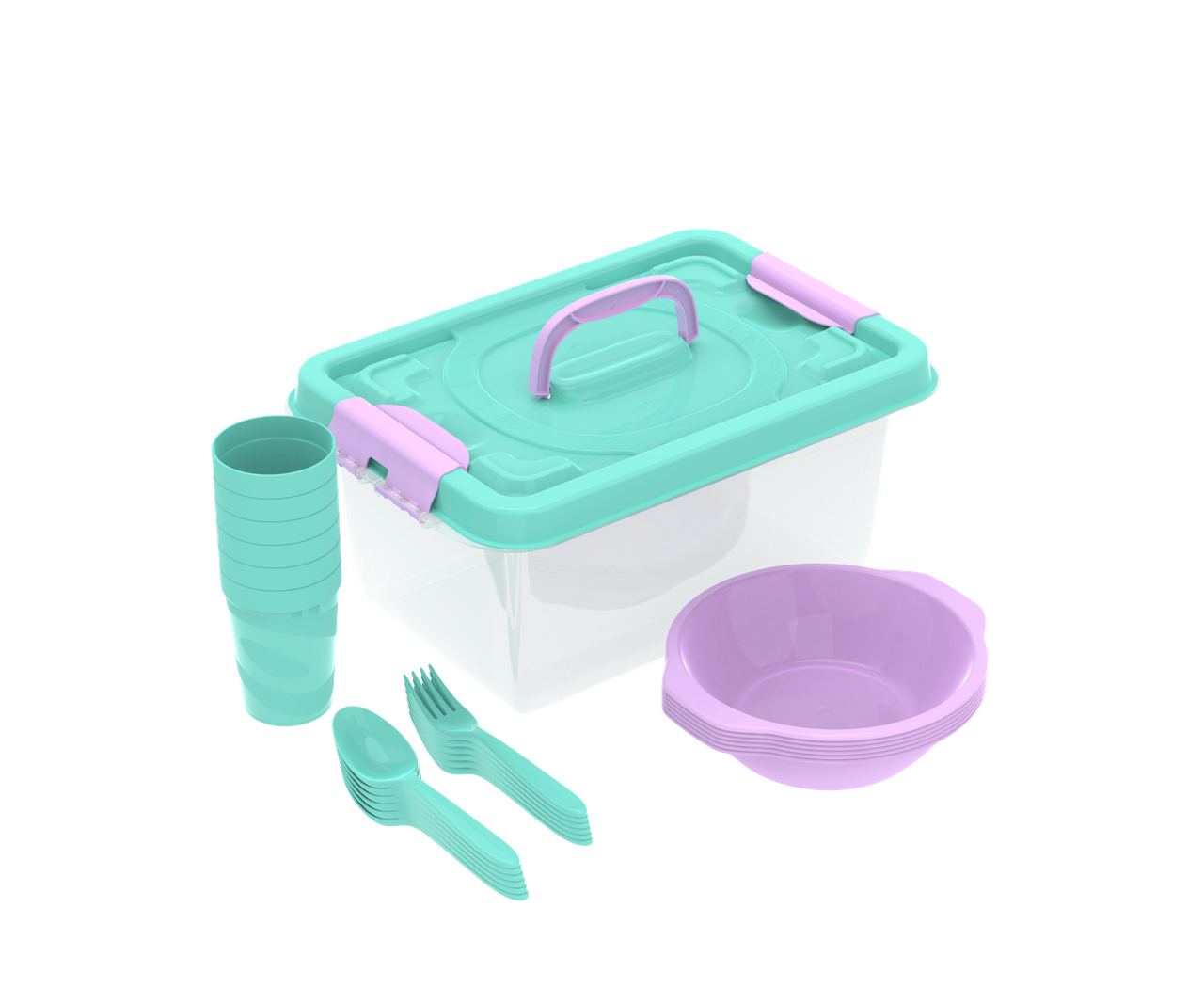 Набор для пикника №6 «Вояж» (6 пер., 25 пр.) Альтпласт, фото 1