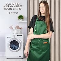 Фартук для мастера маникюра "Bless" зеленый, фото 5