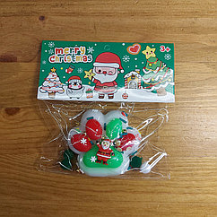 Сквиш "Кошачья лапка - Merry Christmas". Игрушка-антистресс "Кошачья лапы". Лапки. Мялка.