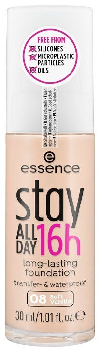 Essence Stay All Day 16h тональный крем 08 soft vanilla 30 мл