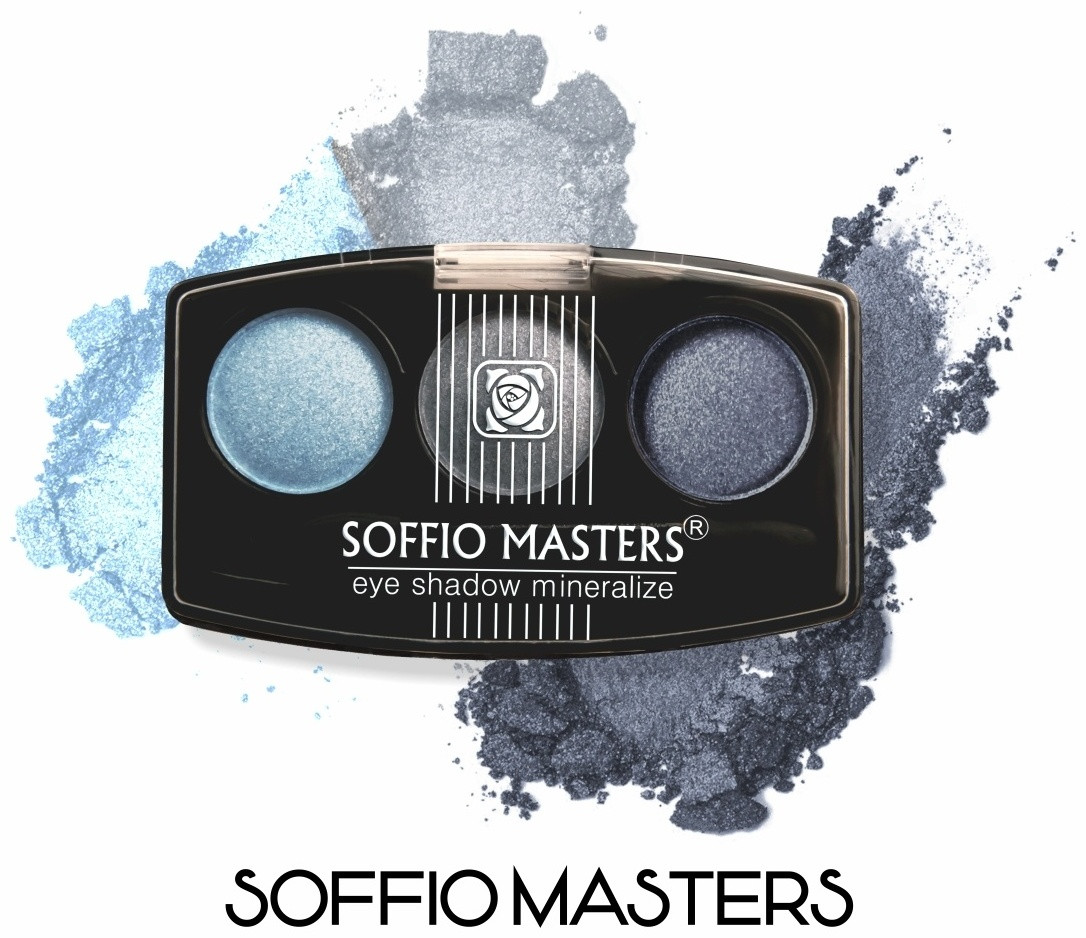 ART SOFFIO тени прессованные MASTERS 3 Morning Blues утренний блюз